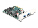 Delock PCI-Express-Karte USB 3.1 Gen 2 - 2x USB Typ-A