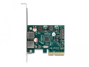 Delock PCI-Express-Karte USB 3.1 Gen 2 - 2x USB Typ-A