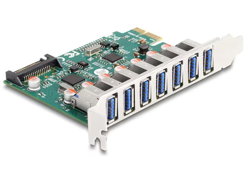 Delock PCI-Express-Karte zu 7x USB A 3.0