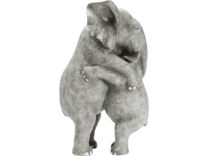 Kare Dekofigur Elephant Hug Grau