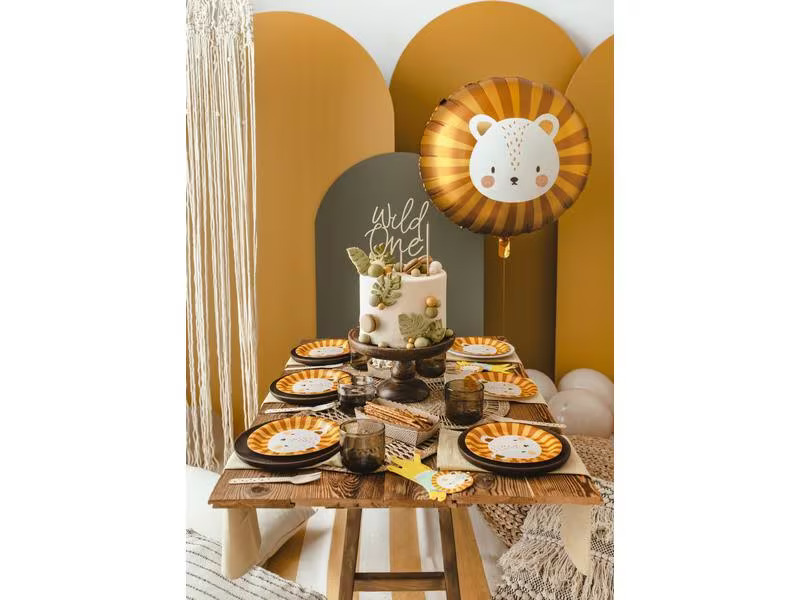 Partydeco Folienballon Löwe 70 x 67 cm, Gelb