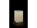 STT Laterne Muster Recharge USB, 24.5 cm, Weiss/Gold