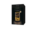STT Windlicht Forest M, 16 cm, Schwarz/Gold