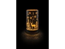 STT Windlicht Forest M, 16 cm, Schwarz/Gold