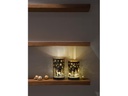 STT Windlicht Forest M, 16 cm, Schwarz/Gold