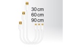 Delock USB 2.0-Kabel A - MicroB 3er Set