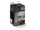 tesa Aluxx Black Eck-Duschkorb, Schwarz