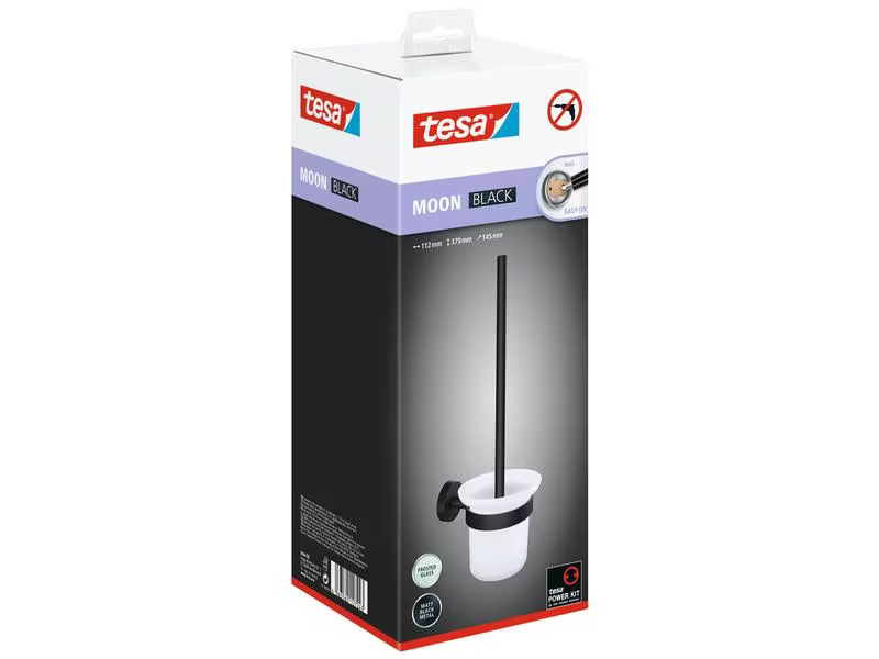 tesa Moon Black WC-Set, Schwarz