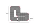 Kyosho Mini-Z Grand Prix Circuit 30 48-teilig, 30 x 30