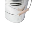 Kamino Ascheeimer mit Deckel, 24 l, Silber