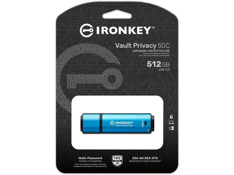 Kingston USB-Stick IronKey Vault Privacy 50C 512 GB
