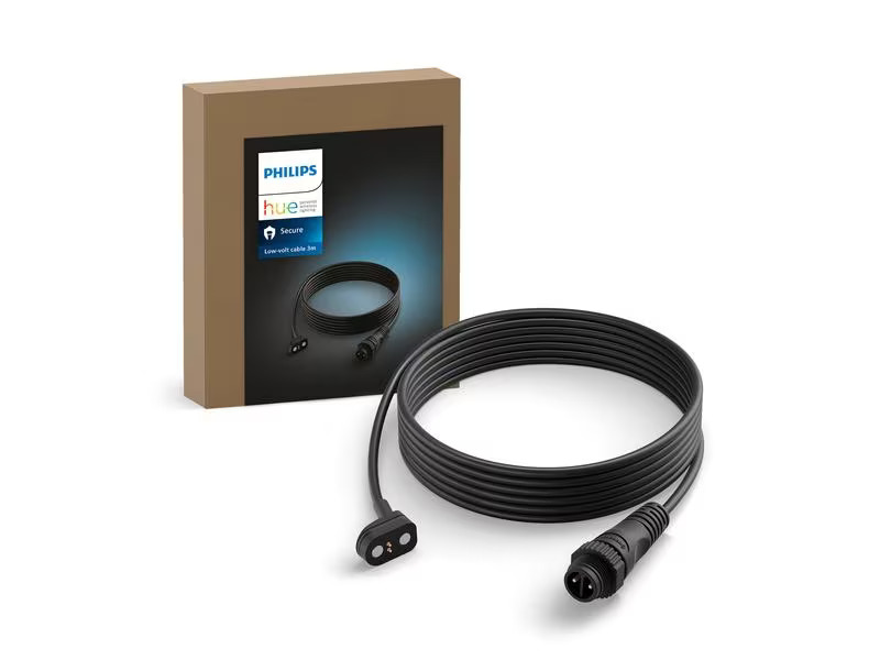 Philips Hue Secure CSA-2DA 3m-Kabel, Schwarz