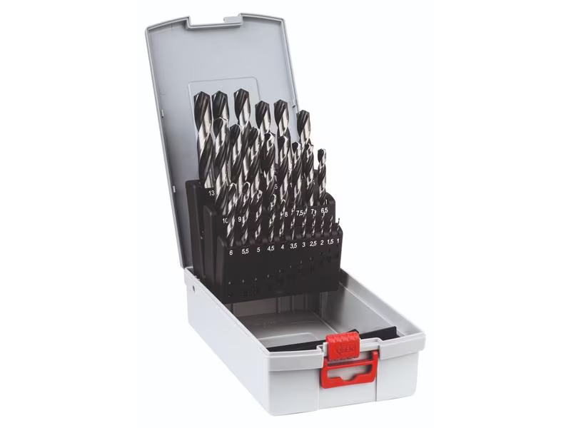 Bosch Spiralbohrer-Set HSS PointTeQ, 25-teilig