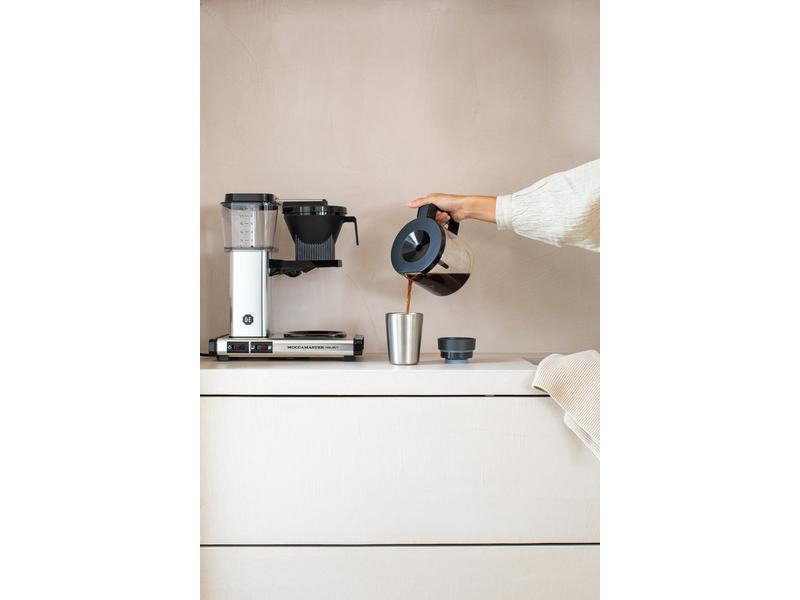 Brabantia Thermobecher Make &amp; Take 200 ml, Dunkelgrau/Silber