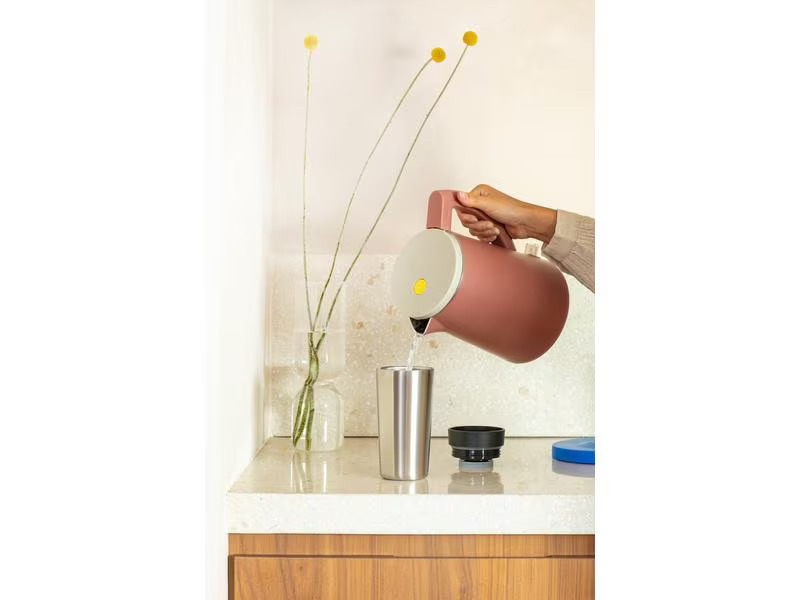 Brabantia Thermobecher Make &amp; Take 360 ml, Dunkelgrau/Silber