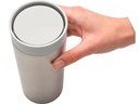 Brabantia Thermobecher Make &amp; Take 360 ml, Hellgrau/Silber