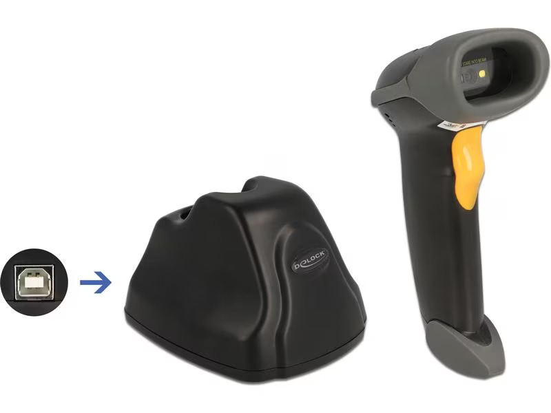 Delock Barcode Scanner 90550 2.4 GHz 1D/2D