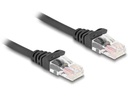 Delock Patchkabel Spiralkabel Cat 5e, UTP, 1 m, Schwarz