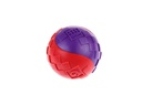 GiGwi Hunde-Spielzeug Ball Squeaker, Blau/Orange und Rot/Violett