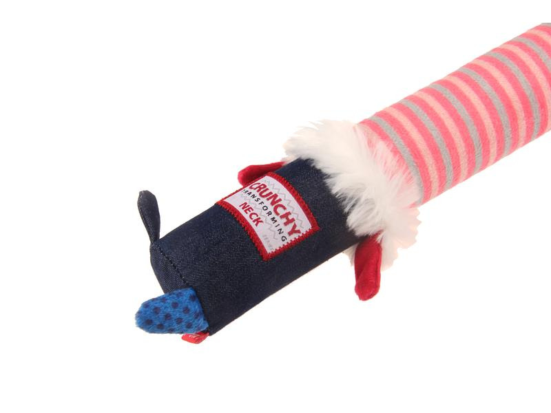 GiGwi Hunde-Spielzeug Crunchy Neck, Hase S, Rosa