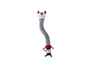 GiGwi Hunde-Spielzeug Crunchy Neck, Katze M, Blau