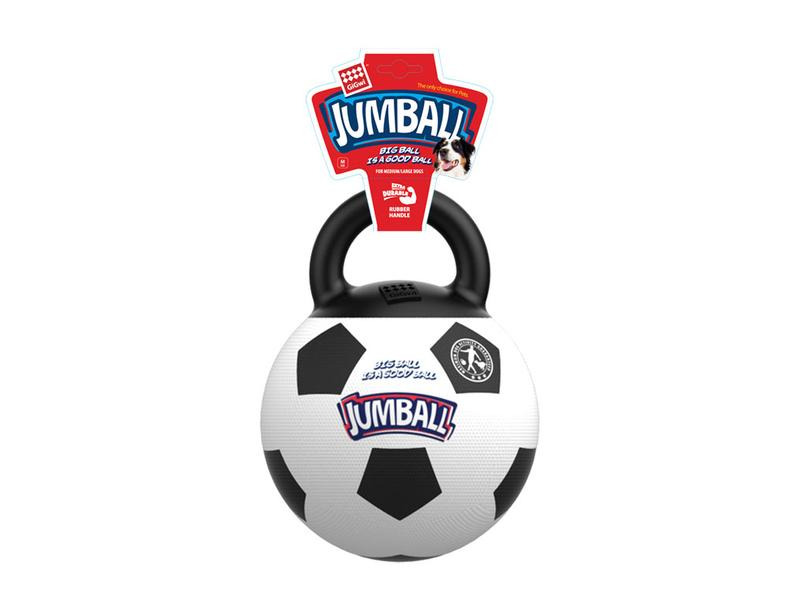 GiGwi Hunde-Spielzeug Jumpball, Fussball, Weiss/Schwarz