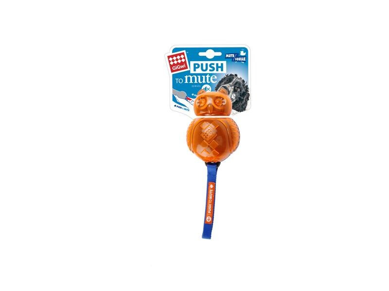 GiGwi Hunde-Spielzeug Push to mute, Ball, Blau/Orange