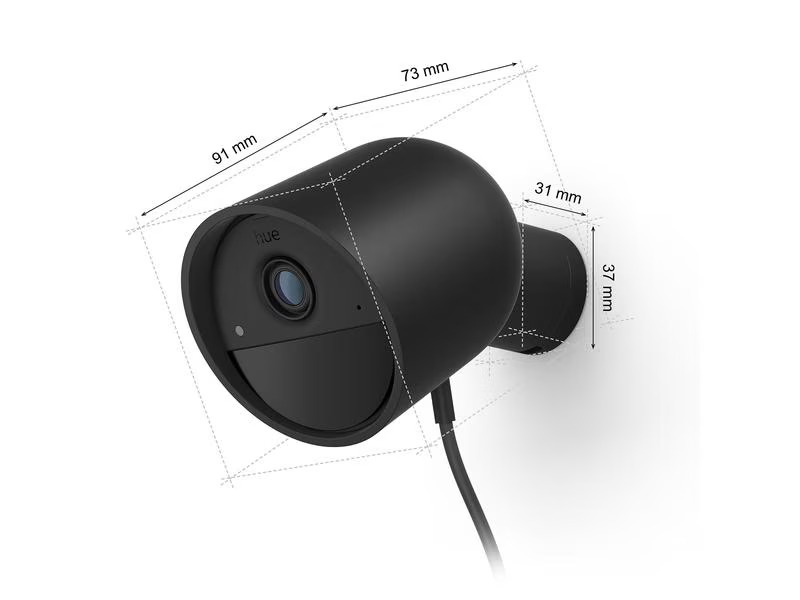 Philips Hue Secure kabelgebundene Kamera Schwarz