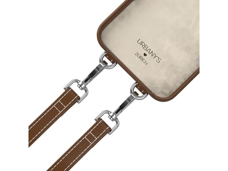 Urbany's Necklace Case Handekette+ iPhone 15 Espresso Martini