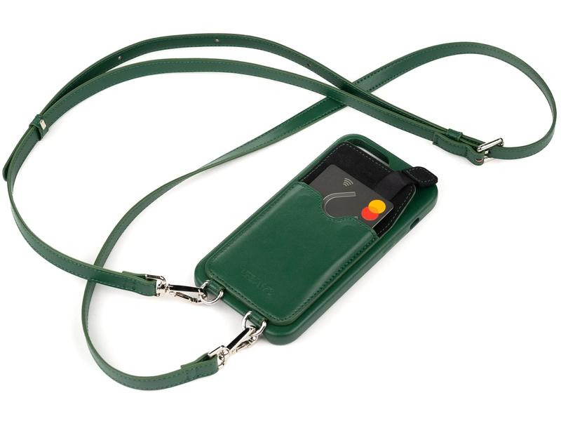 Urbany's Necklace Case Handekette+ iPhone 15 Pro Max Racing Green