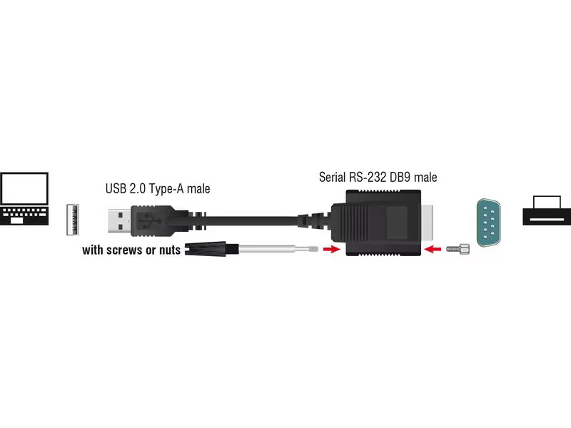 Delock Adapter USB 2.0 -  Seriell RS-232