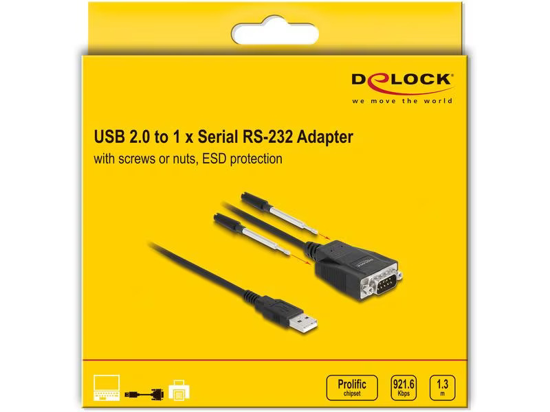 Delock Adapter USB 2.0 -  Seriell RS-232