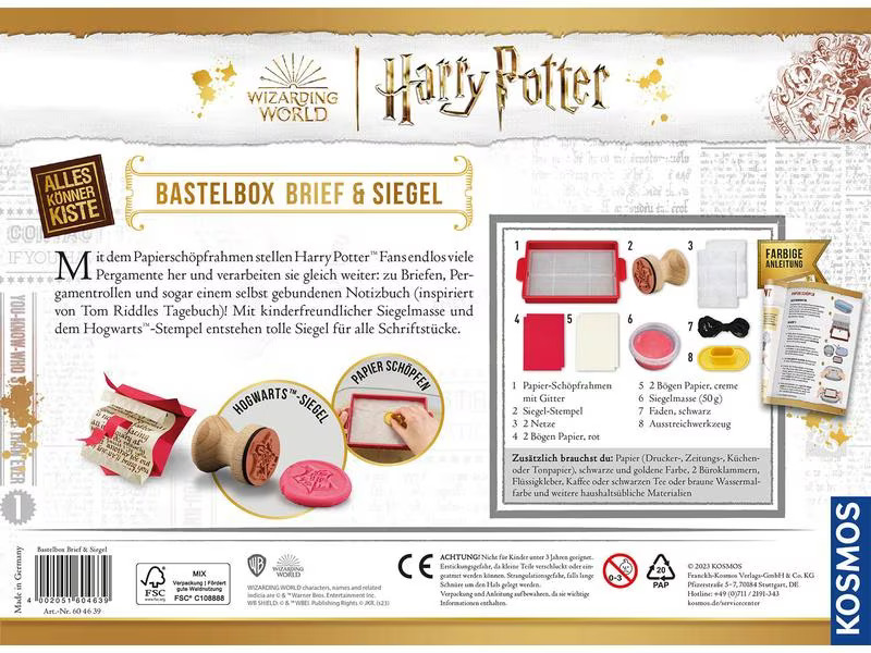 Kosmos Bastelbox Harry Potter – Brief und Siegel