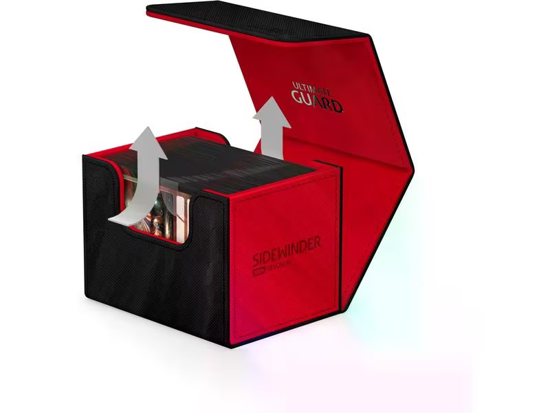 Ultimate Guard Kartenbox XenoSkin Synergy Sidewinder 100+ Schwarz/Rot