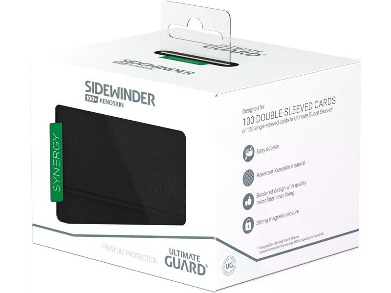 Ultimate Guard Kartenbox XenoSkin Synergy Sidewinder 100+ Schwarz/Grün