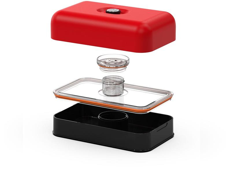 24Bottles Lunchbox Stone Hot Red