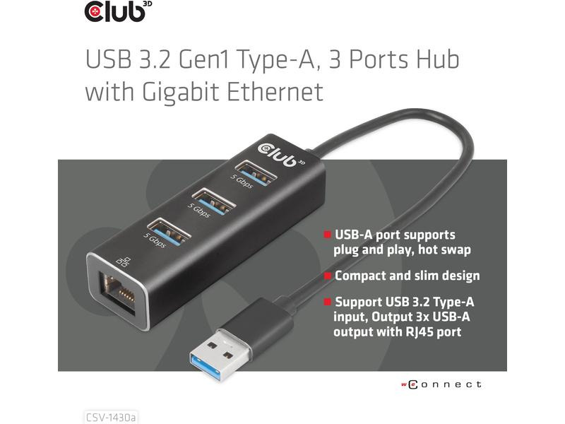 Club 3D USB-Hub CSV-1430a
