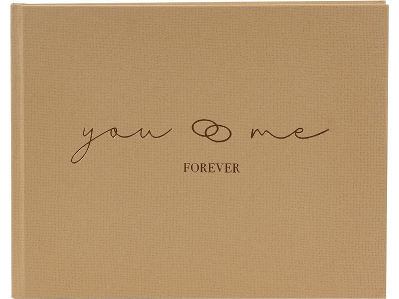 Goldbuch Foto-Gästebuch you &amp; me 29 x 23 cm, 50 Seiten, Braun