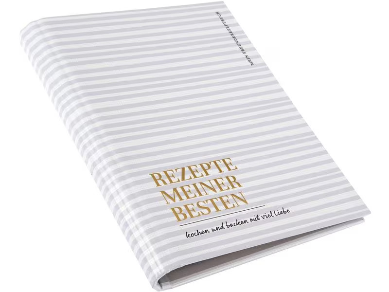 Goldbuch Notizbuch Rezepte Meiner Besten 18.5 x 23 cm
