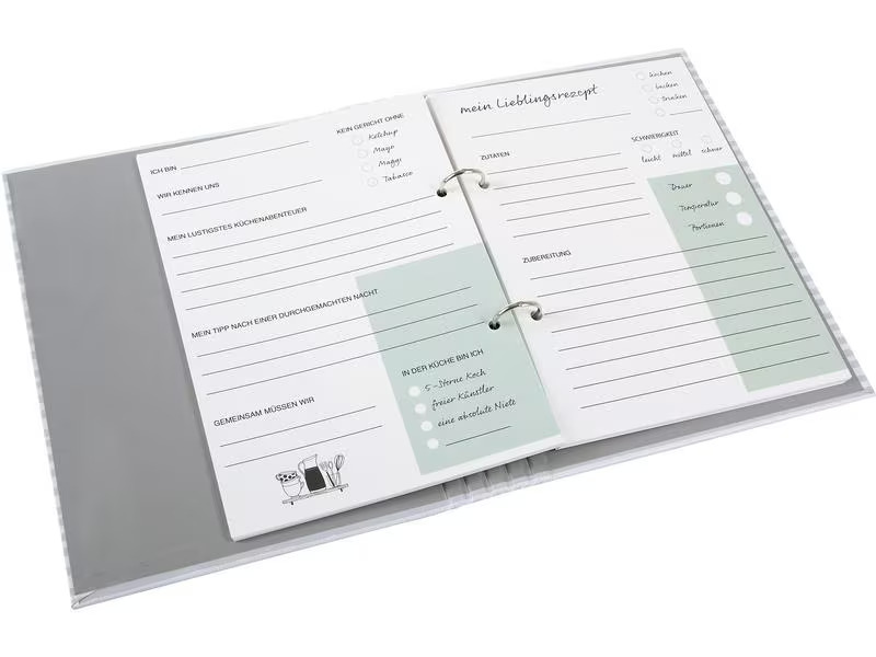 Goldbuch Notizbuch Rezepte Meiner Besten 18.5 x 23 cm