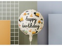 Partydeco Folienballon Baufahrzeuge 45 cm, Mehrfarbig