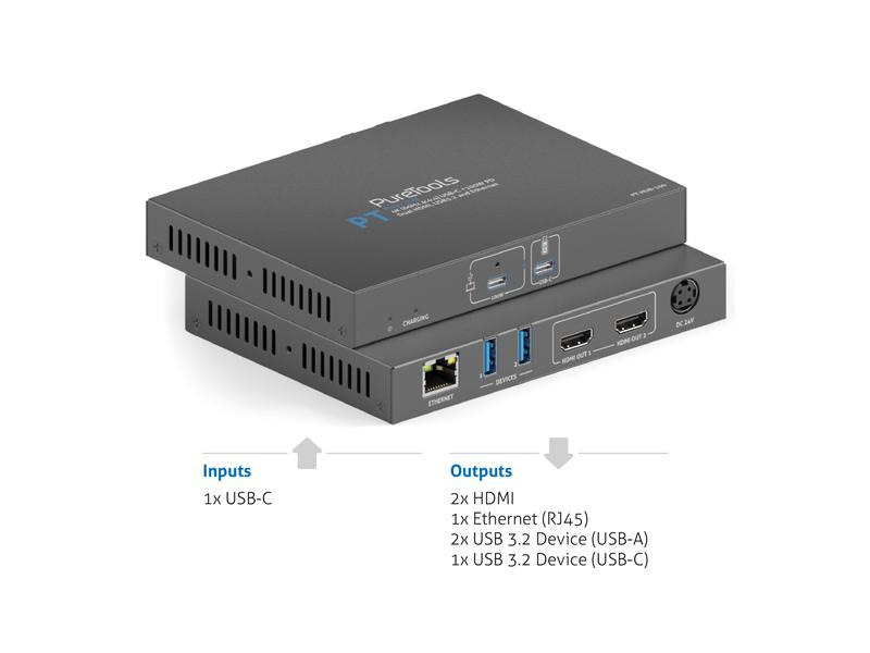 PureTools Docking Station PT-HUB-100 USB-C