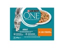 Purina ONE Nassfutter ADULT in Sauce Huhn/Bohnen, 8 x 85g