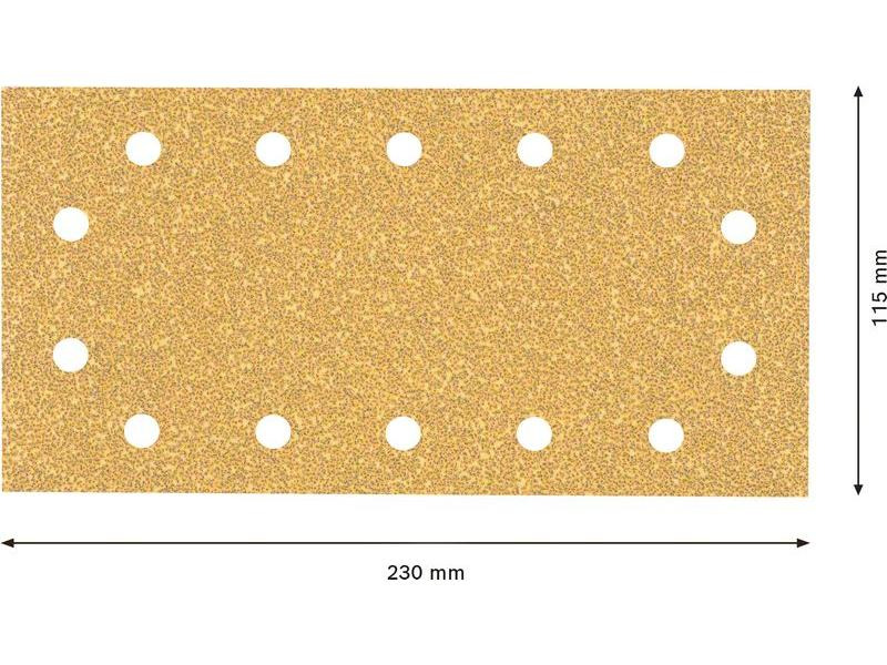 Bosch Professional Schleifpapier EXPERT C470, 115 x 230 mm, G 40, 10-tlg.
