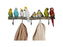 Kare Garderobenleiste Exotic Birds 5 Haken, Mehrfarbig