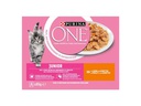 Purina ONE Nassfutter JUNIOR in Sauce Huhn/Karotten, 8 x 85g