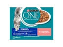 Purina ONE Nassfutter SENIOR 7+ in Sosse Lachs/Karotten,8 x 85g