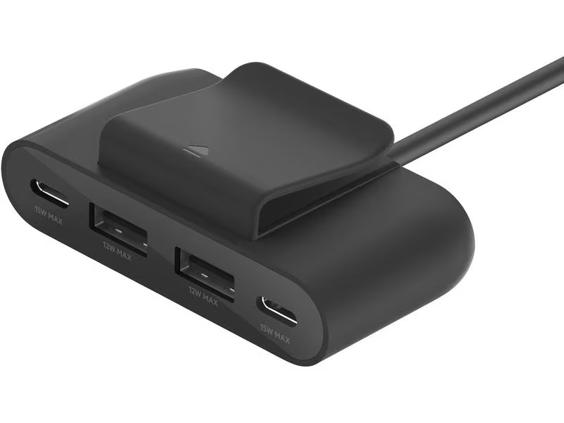 Belkin USB-Hub 4-Port USB Charge Schwarz