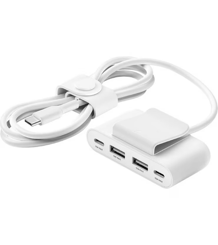 Belkin USB-Hub 4-Port USB Charge Weiss