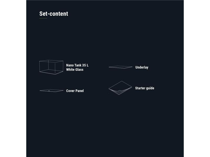 Dennerle Aquarium Nano Cube White Glass, 35 l